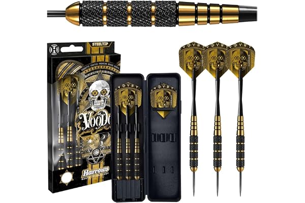 Harrows Voodoo mässing stål spets dart set