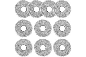 LIYIJIKEJI 10 Pz Panni Mop per Roborock Q Revo/Qrevo MaxV/Qrevo Master/Qrevo Pro/Qrevo Slim/Qrevo S/Qrevo Curve Aspirapolvere Robot, Ricambi per Roborock Accessori