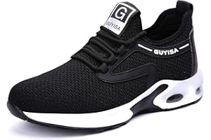 BESKEE Arbeitsschuhe Herren Damen Sportlich Leicht Sicherheitsschuhe Atmungsaktiv Stahlkappe Sneaker