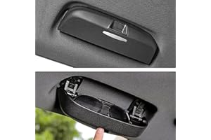 GAFAT Compatible con Audi A3 A4 A4 A5 A6 Q3 Q5 Q7 2013-2025 Soporte Gafas de Sol, Organizador Estuches de gafas Almacenamiento Interior para A3 8V 8Y A4 B8 B9 A6 C7 C8 Q3 8U F3 Q5 8R FY Q7 (Negro)