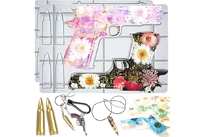 FUNSHOWCASE Moldes de silicona de fundición de resina para cubitos de hielo, forma de bala, caramelo chocolate fondant Epoxy Candle Jabón de arcilla polimérica, 2 unidades