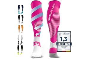 Diasports RUNSTARS Kompressionssocken für Sport, Laufen, Marathon und Triathlon | RUNSTARS Premium Kompressionssocken mit gleichmäßiger Kompression und verstärkter Ferse für Damen und Herren