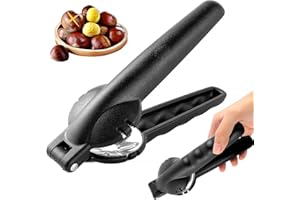 EclipseGuard Pince à châtaignes, Pince à Marrons, Casse-Noix, Coupe-Marrons en Acier Inoxydable, ouvre-châtaignes, ustensiles de Cuisine ouvre Fruits secs pour Noix, châtaignes, Noix (Noir)