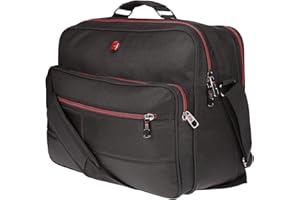 Christian Wippermann Herren Tasche Flugbegleiter Arbeitstasche Bordcase Umhängetasche Schwarz