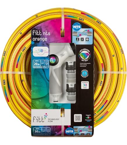 FITT LILY 5/8'' (15mm) Tuinslang – 2 Meter Met Koppelstukken – 3-Laags PVC – UV- En Algenbestendig – 12 Jaar Garantie