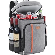 Zaino Frigo TOURIT Termico Impermeabile – Grande Capacità Per 24 Lattine, Mantiene Fresco/caldo Fino A 16 Ore, Ideale Per Picnic E Campeggio