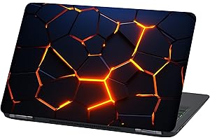 FINEST FOLIA Film Universel pour Ordinateur Portable Design Cover: Abstrait Housse de Protection Autocollant en Vinyle Skin Sticker adhésif (15″, Lp67 Broken Steel)