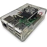 GorillaPi Clear Raspberry Pi 3 & Raspberry Pi 2 Case Model B (and B+) & Fan - Tough Clear Plastic Raspberry Pi Case Offers Excellent Protection and Fan Cooling Included
