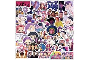 LONNALEE Décorations K-Kp-op D-Demon H-Hunters Goodies Autocollants Stickers,Stickers Sa ja Boys Ji Nu Der PY Cat Sticker Autocollants en Vinyle imperméables pour Adolescentes (D)