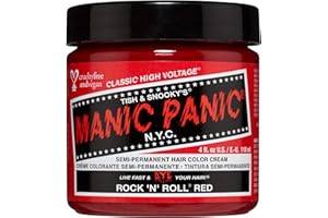 Manic Panic Rock'N'Roll Red Classic Creme, Vegan, Cruelty Free, Semi Permanent Hair Dye 118ml