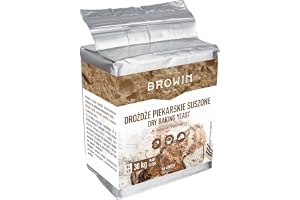 BROWIN® Torkad bakjäst 409230, 500 g, högkvalitativ jäst för bagerier och hembakning, lämplig för olika bakrecept, lång hållbarhet och enkel förvaring