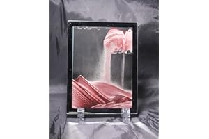 YAIHE Moving Sand Art Picture mirror Frame Sandscapes in Motion Blue Ocean Deep Sea Sand Art Relaxing landscape Desktop drift sand photo creation