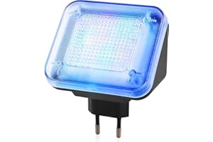 Vaileal TV Simulator, LED TV-Simulator, Fernsehsimulator mit 24 LED's und 3 wählbaren Programmen, Einbruchsschutz, Fake-TV durch Lichtsimulation zum Einsatz als Einbruchschutz, Hohe Sicherheit