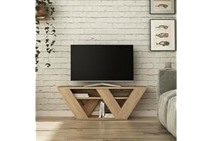 Dmora - Mobile porta TV Pegasus, Credenza da soggiorno, Armadio basso per TV, Base parete attrezzata, 110x30h40 cm, Quercia