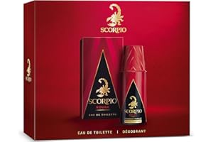 SCORPIO - Coffret 2 produits Rouge - Coffret Cadeau Homme - Eau de toilette flacon 75ml et Déodorant atomiseur 150ml