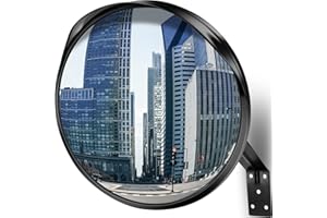 ‎ANGOONI Angooni Traffic Mirror, 45 cm Safety Mirror, Garage Mirror, Parking Aid, Adjustable Wide Angle Viewing Angle, Convex Mirror for Garage, Street Mirror (Supports Indoor and Outdoor Use)