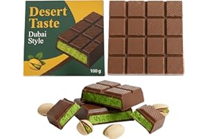 Dubai Style Schokolade mit Pistazien & Kunafeh, Pistaziencreme & knusprigem Kadayif, In der Türkei hergestellt mit Liebe zum Detail, Exklusive Geschenkidee (Dubai Style Schokolade L)