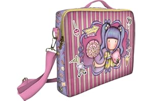SANTORO SAFTA, Tracolla per portatile 14,10" Gorjuss Fairground First Prize 37,5 x 29,5 x 6 cm Unisex-Bambini e ragazzi, multicolore, Talla única