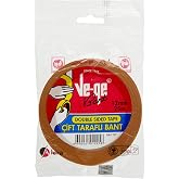 Ve-ge &Ccedil;ift Taraflı Bant - Askılı, 12 mm x 25m