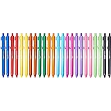 Amazon Basics - Penna a sfera a scatto - Confezione da 24, Assorted