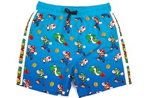 Super Mario Pantaloncini da Nuoto Boys Luigi Bambini Gamer Pantaloni per Bambini