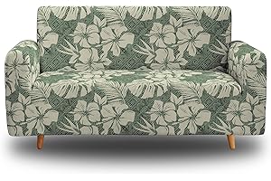 HOSIMA Nordico Copridivano Elastico con Braccioli, Fodera Copridivano Universale per 1/2/3/4 Posti Poltrone Salotto Protettore Copridivano Elastico Lavabile (SFW078, 3 posti(190-230 cm)
