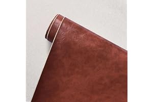 CHANGTSING Patch En Cuir auto-adhésif PU trous de réparation Autocollant Cuir Kit Premiers Soins pour Canapé de Siège de Voiture Meubles Vestes Sac À Main Patch Rouge-marron 50 x 138 cm