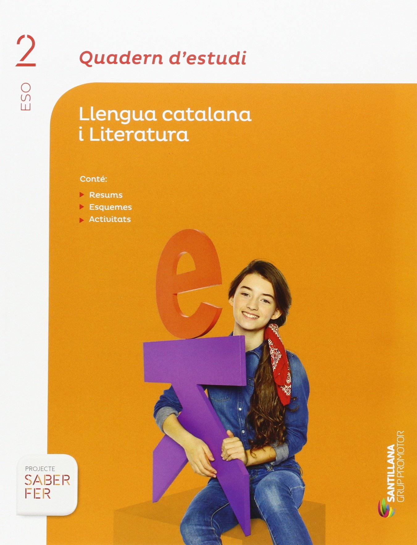 QUADERN D'ESTUDI LLENGUA CATALANA I LITERATURA 2 ESO SABER FER