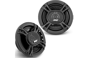 Pyle Car Stereo Speakers 300W 3-Way – 16.51 cm Triaxial Loudspeakers, Universal OEM Replacement for Vehicle Door/Side Panel, Pro Audio Sound, Black (Pair)