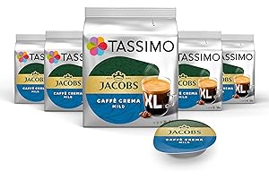 ‎TASSIMO Tassimo Kapseln Jacobs Caffè Crema Mild XL, 5 x 16 Pads, 80 Kaffeekapseln