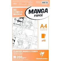 Clairefontaine Manga Multitecnica Griglia Signola A4 Liscia 200gr - 14
