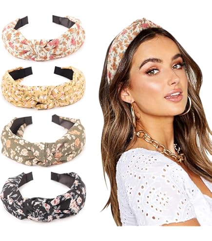 Serre-tête Large Axy En Tissu Plissé - Bandeau élégant Pour Cheveux, 100% Polyester