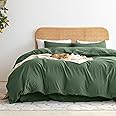 Ventidora Duvet Cover Set 100% Organic Washed Cotton Linen-Like Texture 3 Piece Bedding Set King Size,1200 Thread Count Luxury Soft and Comfortable,with Corner Ties(1 Duvet Cover+2 Pillowcases)