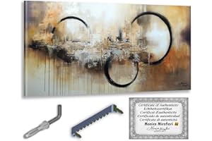 Monica Mirafiori I 120x60 cm I Tableau Peint à la Main I Modèles Tableau I Peintre Moderne I Tableaux Peintures I Toile sur Cadre en Bois