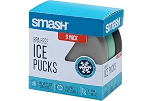 Smash 3 Pack Ice Pucks/Block for Lunch Bag/Box/Cooler Bag