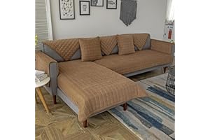 UYEOCO Copridivano Angolare Copertura Divano con Penisola Sinistra Destra 3/2 Posti Fodera per Divano a l Antiscivolo Lavabile Copri Divano per Cane Gatti Antiscivolo Sofa Protettore Lavabile ( Color : #13 ,