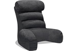 SOOYUZXXED Lesekissen für Bett und Sofa，Rückenkissen für Bett，Lesekissen mit Rückenlehne für Erwachsene ，Bequem zum Sitzen, Lesen & Fernsehen in Boden oder Sofa（Charcoal，65 * 30cm）