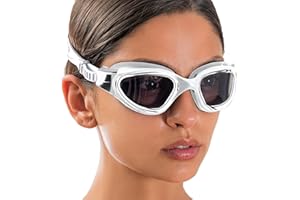 AqtivAqua Occhialini da Nuoto, DX Vista Ampia Occhiali da Piscina per Adulti Uomini Donne, Antiappannanti e Senza Perdite