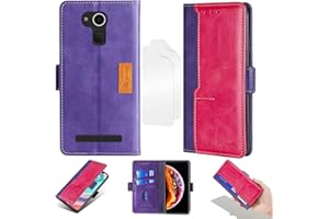 OUJIETONG Flip Cover Compatibile con Saiet STS550 Custodia Case Cover + Morbido Pellicola Protettiva [Funzione Staffa] ZS-ZI