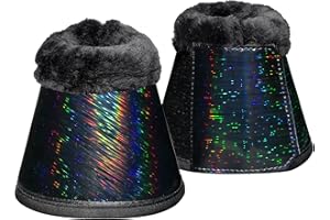 START ENJOY THE RIDE Start - Campane per cavalli senza girare, con chiusura in velcro, per cavalli, pony, sangue caldo, sangue freddo, purosangue, set da 2, multicolore