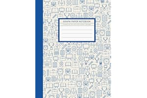 Graph Paper Notebook: 2 Squares per inch | Graph Composition Book | Graphing Notebook | Science & Math Notebook | Quad Ruled Notebook | For Student & Teacher (2 squares per inch graph paper, Band 4)