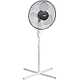 Amazon Basics - Ventilatore oscillante con piantana, a 3 velocità, 40 W, Nero, Bianco E Nero