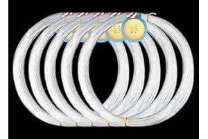 JSHANMEI Monofile Angelschnur 500 m, klare Premium-Mono-Nylon Angelvorfachschnur, überlegene starke und Abriebfestigkeit für Süß- und Salzwasser.