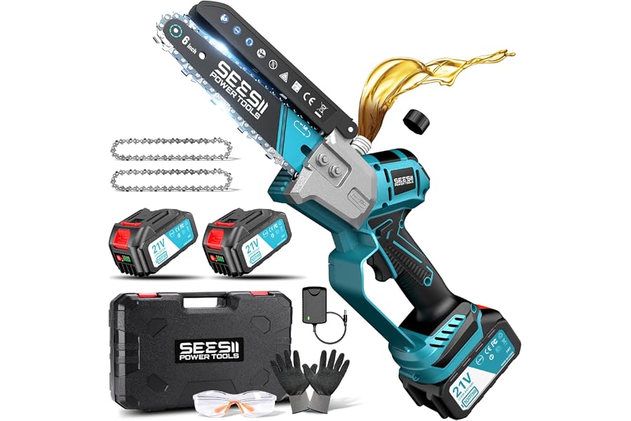 La motosierra no corta: afilado y mantenimiento 5 SEESII mini motosierra de batería de 6 pulgadas
