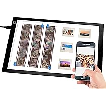 Scatola Luminosa Per Diapositive A4 - Con APP, 3 Luminosità, USB-C, Per Scannerizzare Negativi - Foto 9