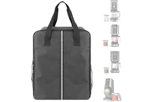 Kingshion Sac de transport pour machine à crème glacée avec poignée, sac de rangement étanche à la poussière, compatible avec Ninja Creami NC500/NC300/NC200/NC100/NC299AMZ Series/Deluxe/Breeze Ice