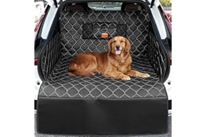 KYG Protection Coffre Voiture Chien Grande Taille Tapis Coffre Chien avec Protection de Pare-Chocs Longue Anti-Rayures pour Break Résistant Imperméable, Entretien Facile 215x110cm