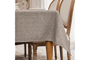 WAITER TREE Tovaglia Impermeabile Tovaglia Quadrata in Effetto Lino per Cucina Ristorante