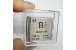 1 Zoll Bismut Würfel Element Metall Dichte Würfel Homostarry 99.95% Reinheit Lehrwerkzeug, Geschenke für Studenten Lehrer Wissenschaft Chemie Liebhaber, Material Hobby Sammlung, DIY, Laborexperimente
