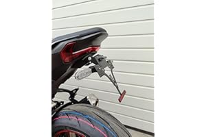 Portamatrículas corto para Kawasaki Z900 a partir de 2025, juego de portamatrículas EVO Kawa para montaje trasero Z900 se GroFaTec cola corta TailTidy para intermitentes OEM